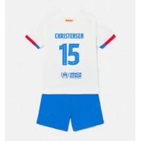 Camisa de time de futebol Barcelona Andreas Christensen #15 Replicas 2º Equipamento Infantil 2023-24 Manga Curta (+ Calças curtas)
